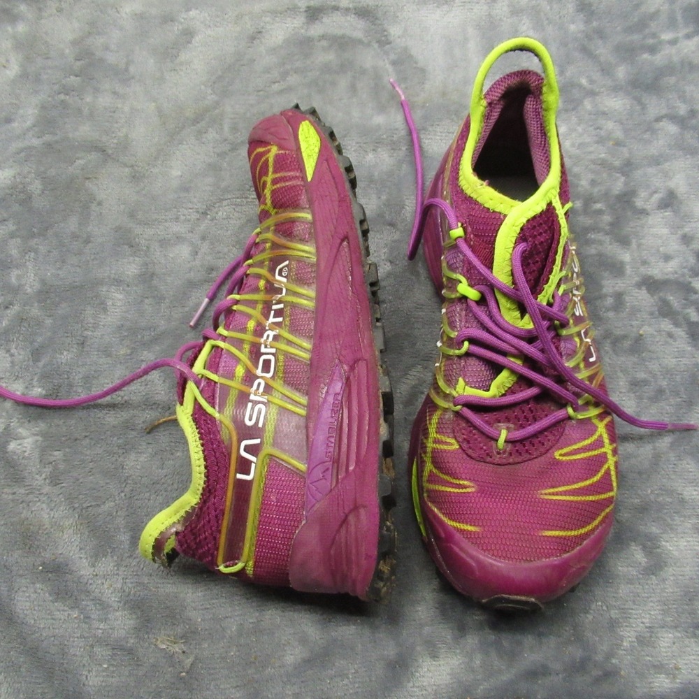 LA Sportiva Womens 7.5 Trail Running Shoes Pink Neon Mutant Jog Active Gym Yoga